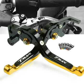 

Motorcycle Accessories CNC Aluminum Brake Clutch Levers Adjustable Folding Extendable For yamaha TMAX TMAX500 530