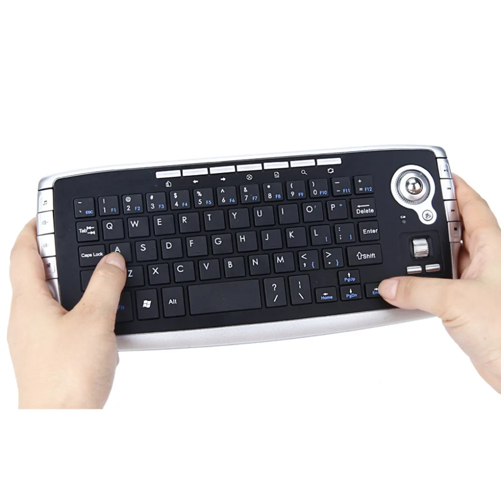 Мини игровая клавиатура 2,4G мини беспроводная клавиатура мультимедиа функциональная трекбол воздушная мышь для офисного стола портативный проектор
