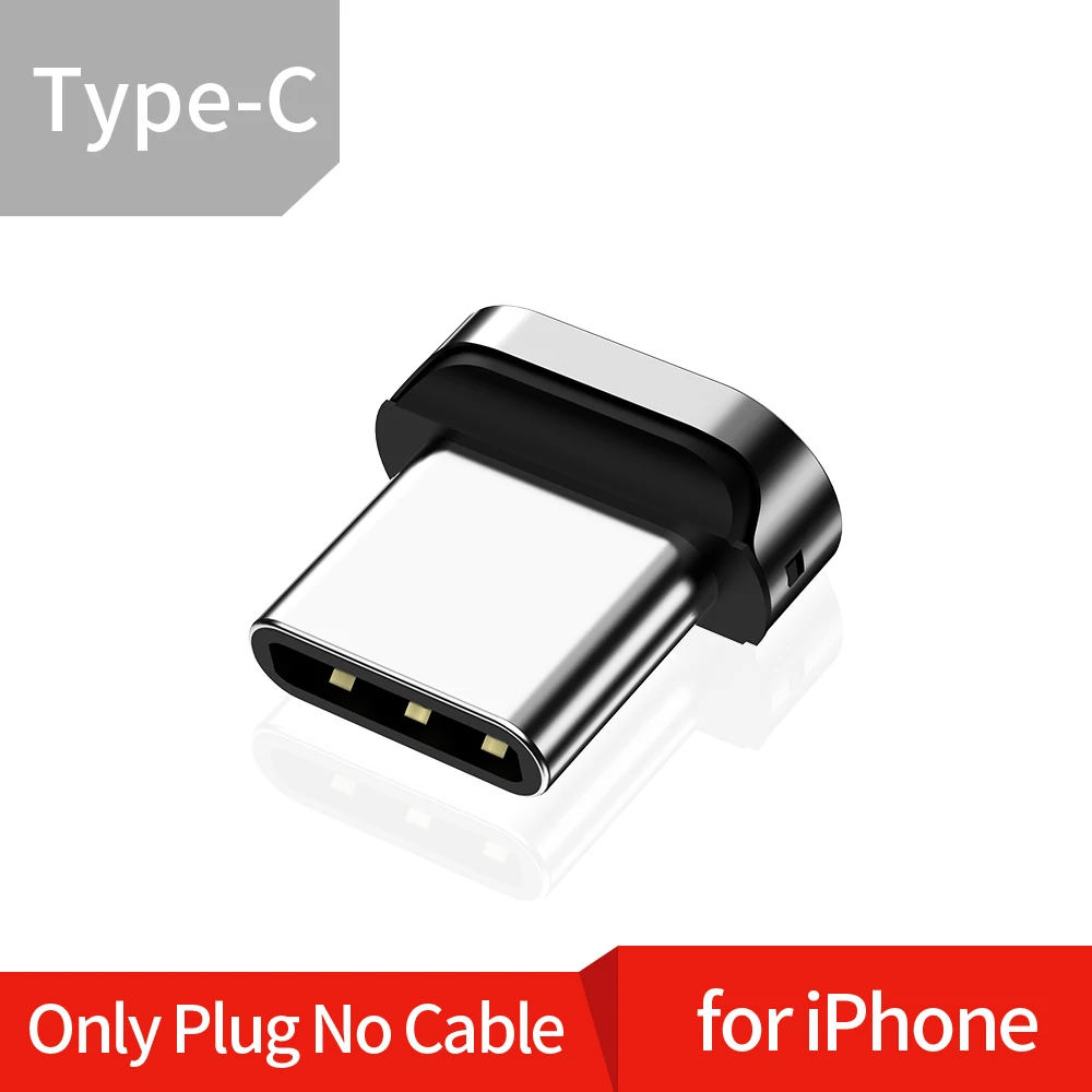 Магнитный кабель Twitch T03 Micro usb type C Магнитный usb-кабель для зарядки Microusb type-C Магнитный зарядный провод Usb c для iphone 11 - Цвет: Only Type C Plug