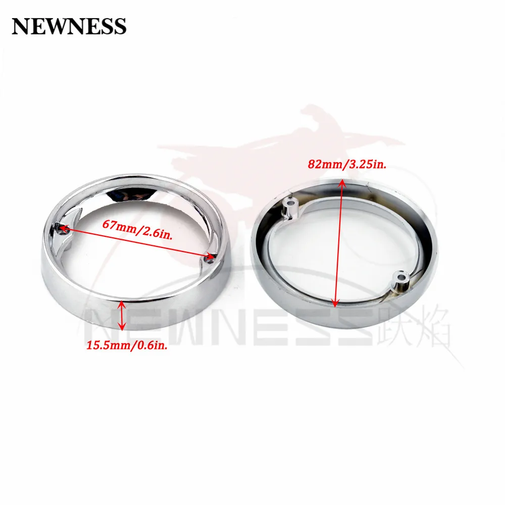Motorcycles Chrome Turn Signal Light Visor Covers Bezels Trim Rings Fit For Harley Touring Glides FLST FLSTC FLSTN FLHR motorcycle accessories