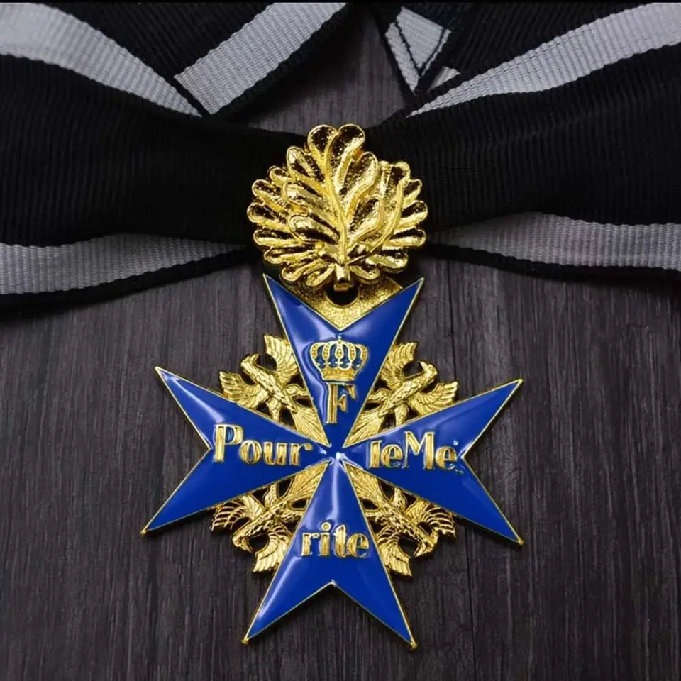 POUR LE MERITE Sy & Wagner 938 Silber Zweitstück Orden Preußen WW - Foto 2