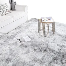 Ins tapete de pelúcia para sala de estar, tapete de mesa fofo estilo nórdico cinza rosa antiderrapante