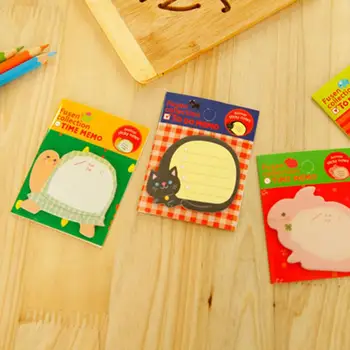 

Mini Memo Pad Bookmarks Stickers Creative Cute Animal Sticky Notes For School Stationery Supplies Paper Stickers 20 Pages Random