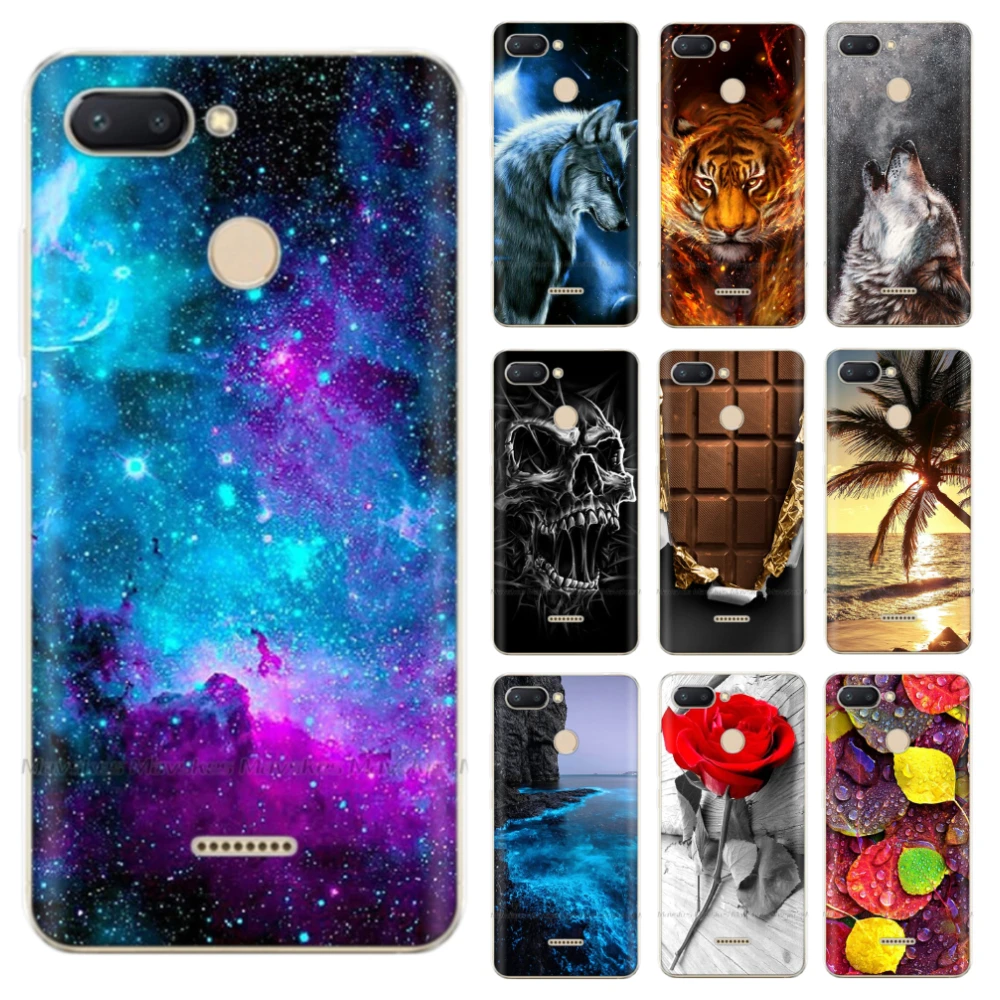 Silicone Cover for Xiaomi Redmi 6 Case Full Protection Soft TPU Back Cover Phone Cases for Redmi 6 Pro Redmi6A 6 A Bumper Coque