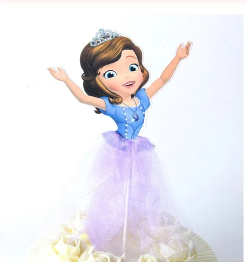 Анна Эльза Аврора принцесса день рождения украшение для торта/украшение для торта с платьем Белоснежка торт аксессуары вечерние принадлежности