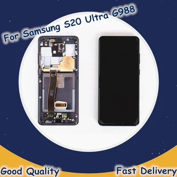 

6.9'' Original LCD For Samsung S20 Ultra G988 LCD Display Touch Screen Digitizer LCD For Samsung S20 Ultra Display With Frame
