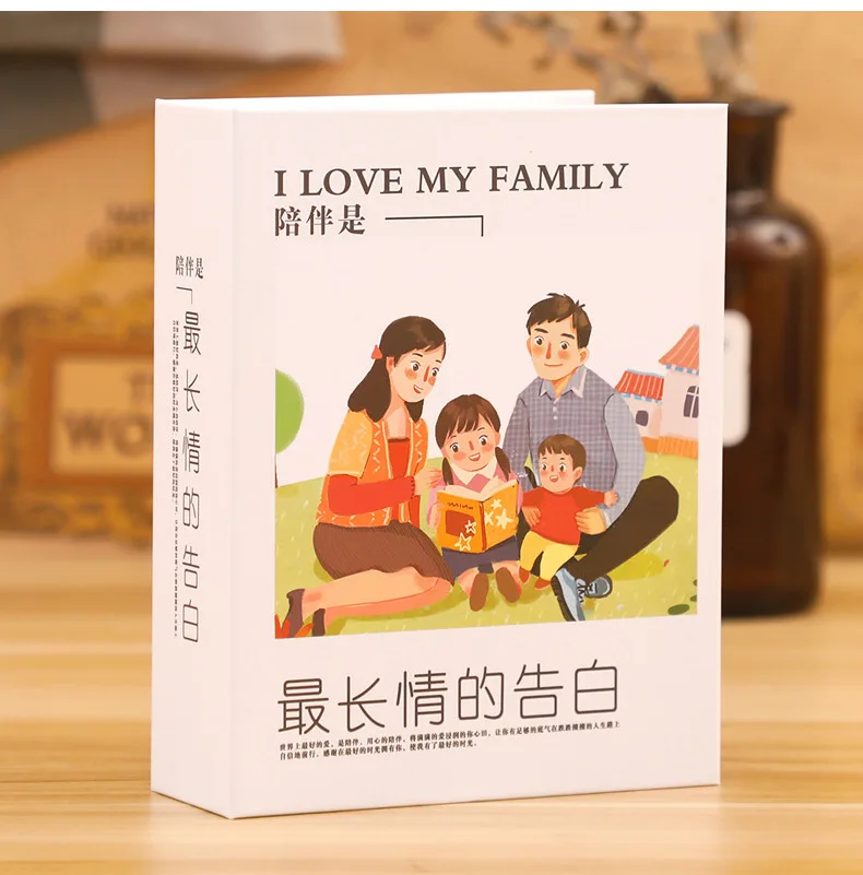 

5 Inch Photo Album 200 Pockets Cute Picture Storage Frame Insert Page Album Children Lovers Wedding Memory DIY Book Gifts