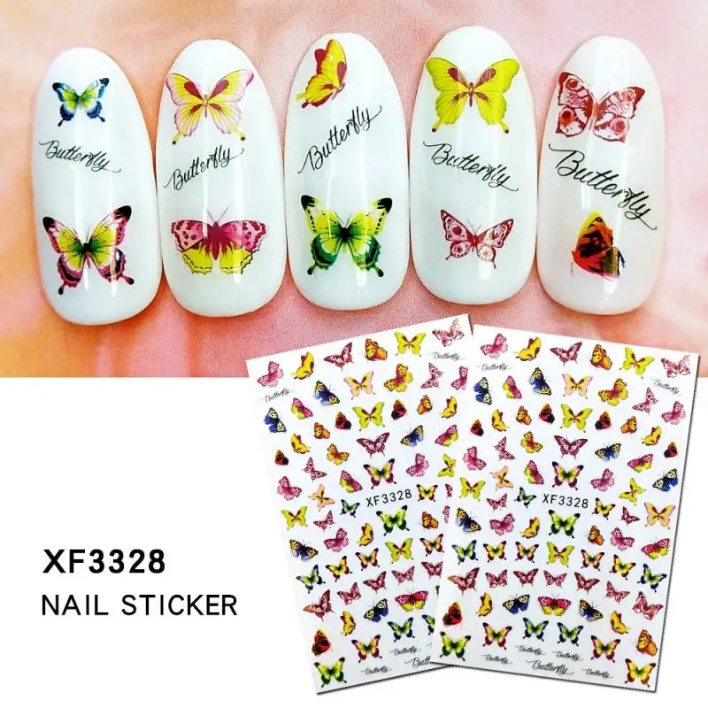 

Animal Plant Pattern Water Transfer Nail Art Sticker Watermark Decal Easy To Use Multiple Styles DIY Decoration Nail Art Tools