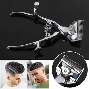

1PC Vintage Carbon Steel Manual Hair Clipper Zinc Alloy Hand Fader Traditional Haircut Push Scissors Trimmer Mute Hair Cut Tools
