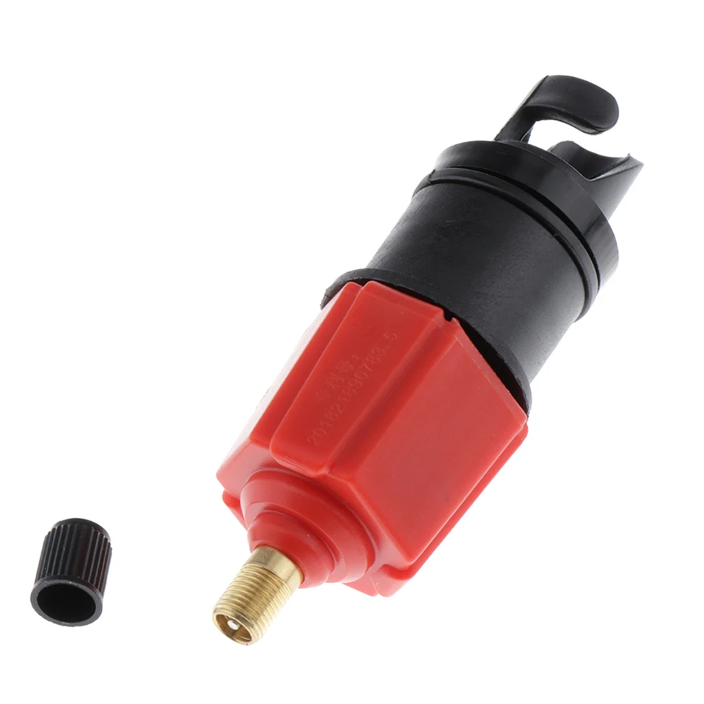 Multifunctional 4 in 1 Inflatable Boat Kayak Pump Valve Adapter SUP Airbed Swim Ring Adaptor for Water Sports Rowing Boat Dinghy