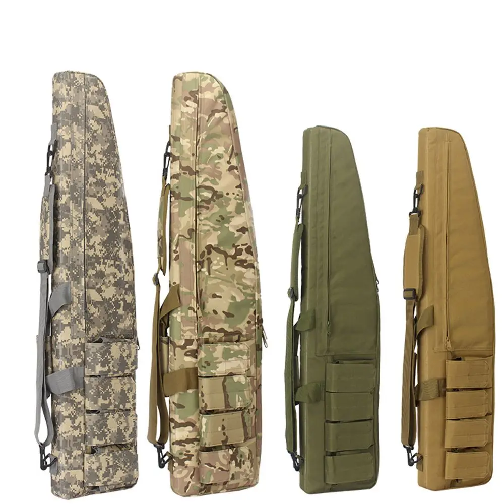 

120cm Multicam Hunting Rifle Bags Nylon Waterproof Air Gun Carry Case 110 cm with Ammo Magazine Pouches