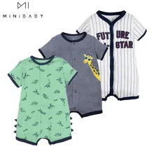 Special Price Summer 2017 baby boys clothes cotton Jumpsuit Short sleeve Roupas Bebes Menino for Baby Boy Body overalls , 0-24M baby rompers