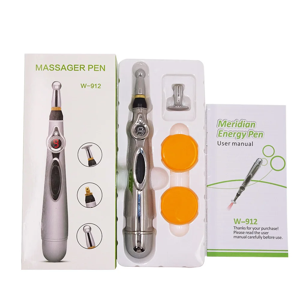 Электронная ручка для иглоукалывания, электрическая меридианская лазерная терапия, лечебная Массажная ручка меридиан, энергетическая ручка, облегчающая боль, инструменты, Прямая поставка