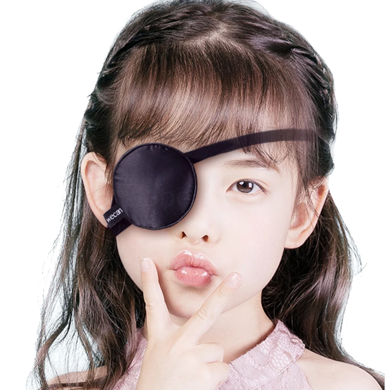Двусторонняя шелковая медицинская нашивки в виде глаз окклюдер для детей лечение детей Amblyopia Traniing eyemasses Орто-оптическая коррекция С Завязанными Глазами
