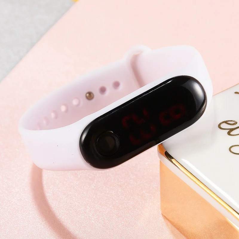 Простые Женские часы с кольцом для рук светодиодные спортивные модные электронные часы Reloj deportivo para mujer C50