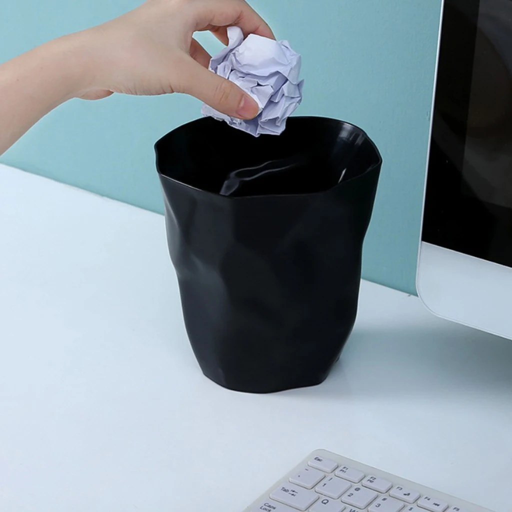Mini Recycling Bin Tabletop Ashtray Waste Basket Living Room Kitchen Hotel