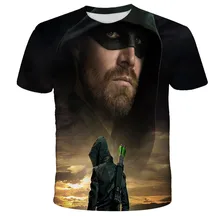 

2022 New Movie Arrow- T-shirt Boy anime clothes Boys Girls t-shirts O-neck top Teen Fashion Tee High quality comfortable Shirts