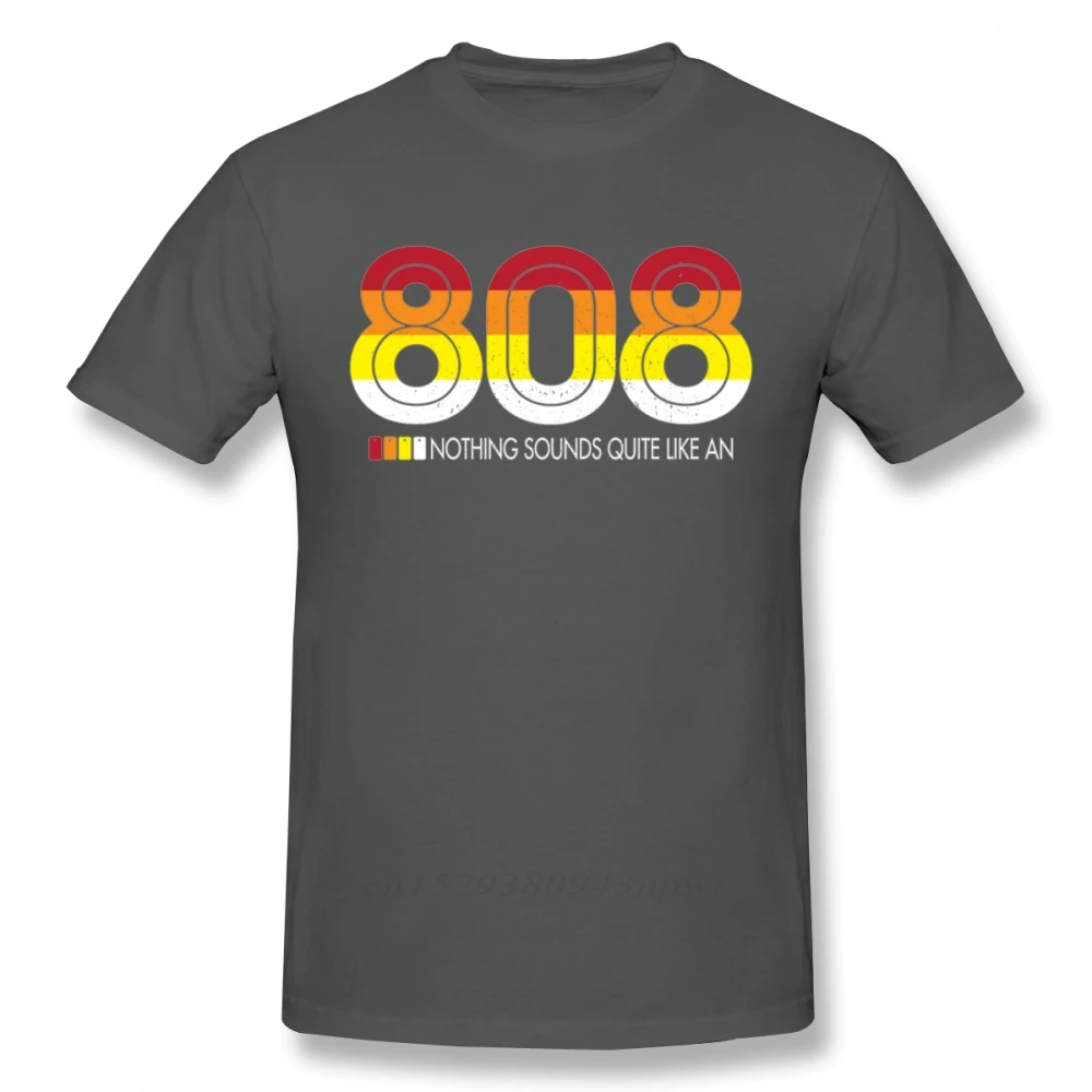 Gris M Camiseta de cuello redondo de la TR-808 CCR-TR808TMG 