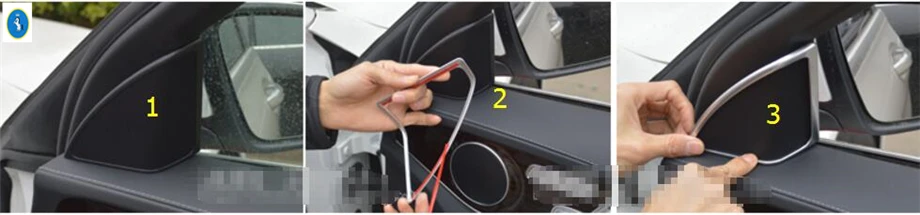 Yimaautotrim авто аксессуар внутренний столб стерео звук динамик аудио крышка отделка подходит для Mercedes Benz C Класс W205