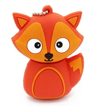 

Creative Cartoon Fox Pen Drive Flash Drive Portable USB 2.0 U-disk External Memory Stick for Laptops PC Notebook
