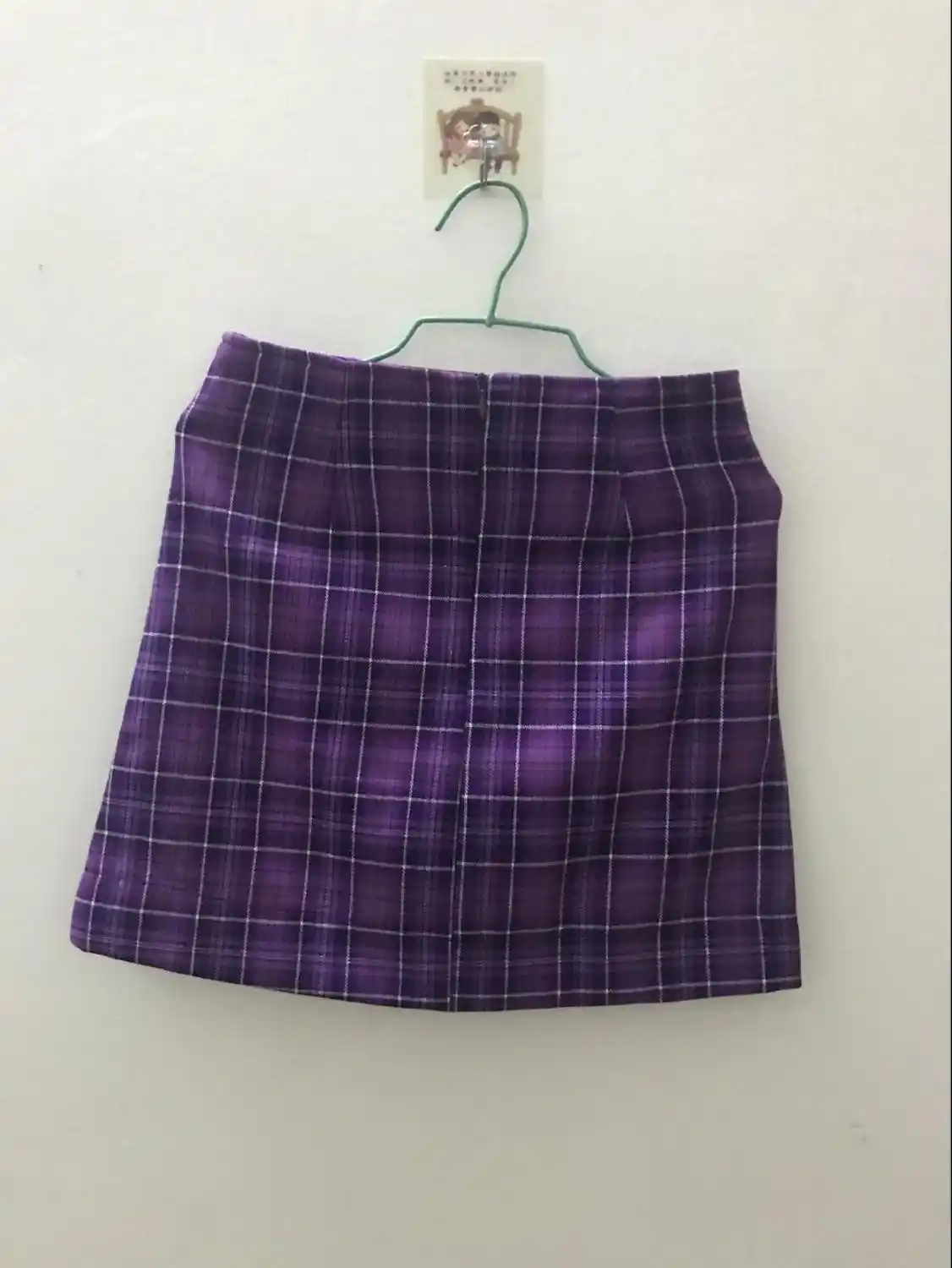 saia xadrez roxa