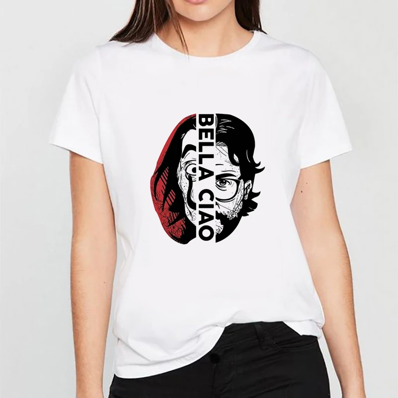 Summer Casual Women T shirts Portrait of the card house Printed Fashion clothing Harajuku Casual Korean Style Tops female Tee