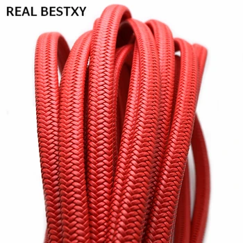 

2m/lot approx: 12*6mm wide flat Braided Leather Cord Jewelry Cord String Rope DIY Leather Bracelet Making Jewelry Finding