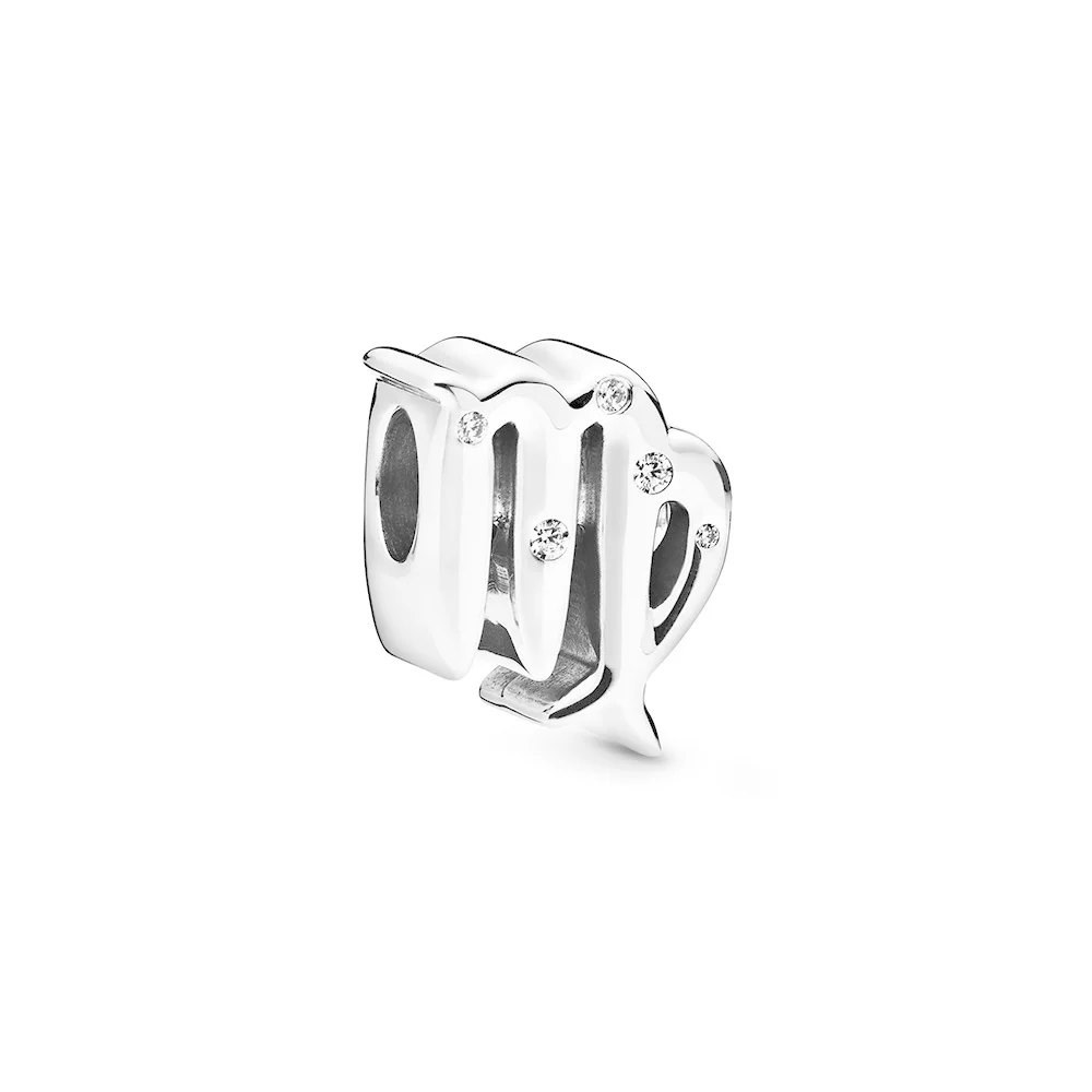 Зимняя серия, новинка, Серебро S925 пробы, сверкающие, 12 зодиака, Зодиак, очаровательные струны, сделай сам, оригинальные женские ювелирные изделия, подарки