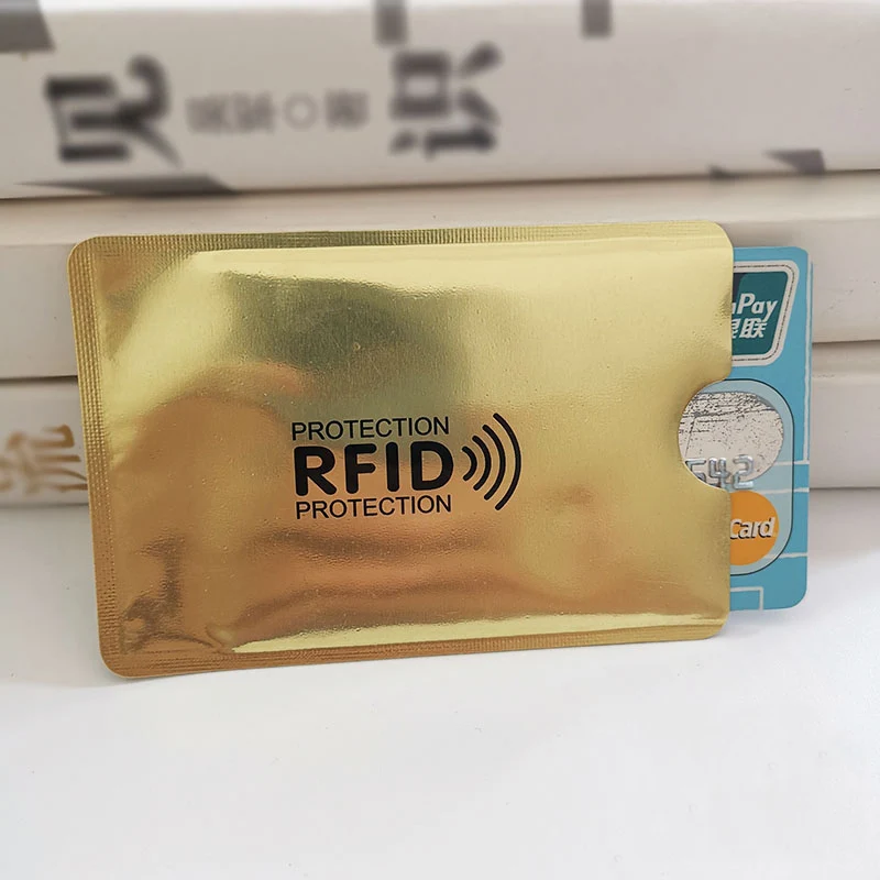 10 шт./лот анти-сканирующий RFID кошелек анти-магнитный NFC держатель для карт RFID карта защита блокировка ридер замок ID банк чехол для кредитных карт