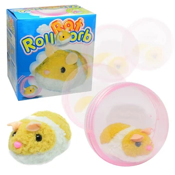 

Pet Fun Tumbler Light Toy Rolling Ball Plush Mouse Toy For Cat Interactive Flashing Magic Ball Toy Pet Chasing Training Supplies