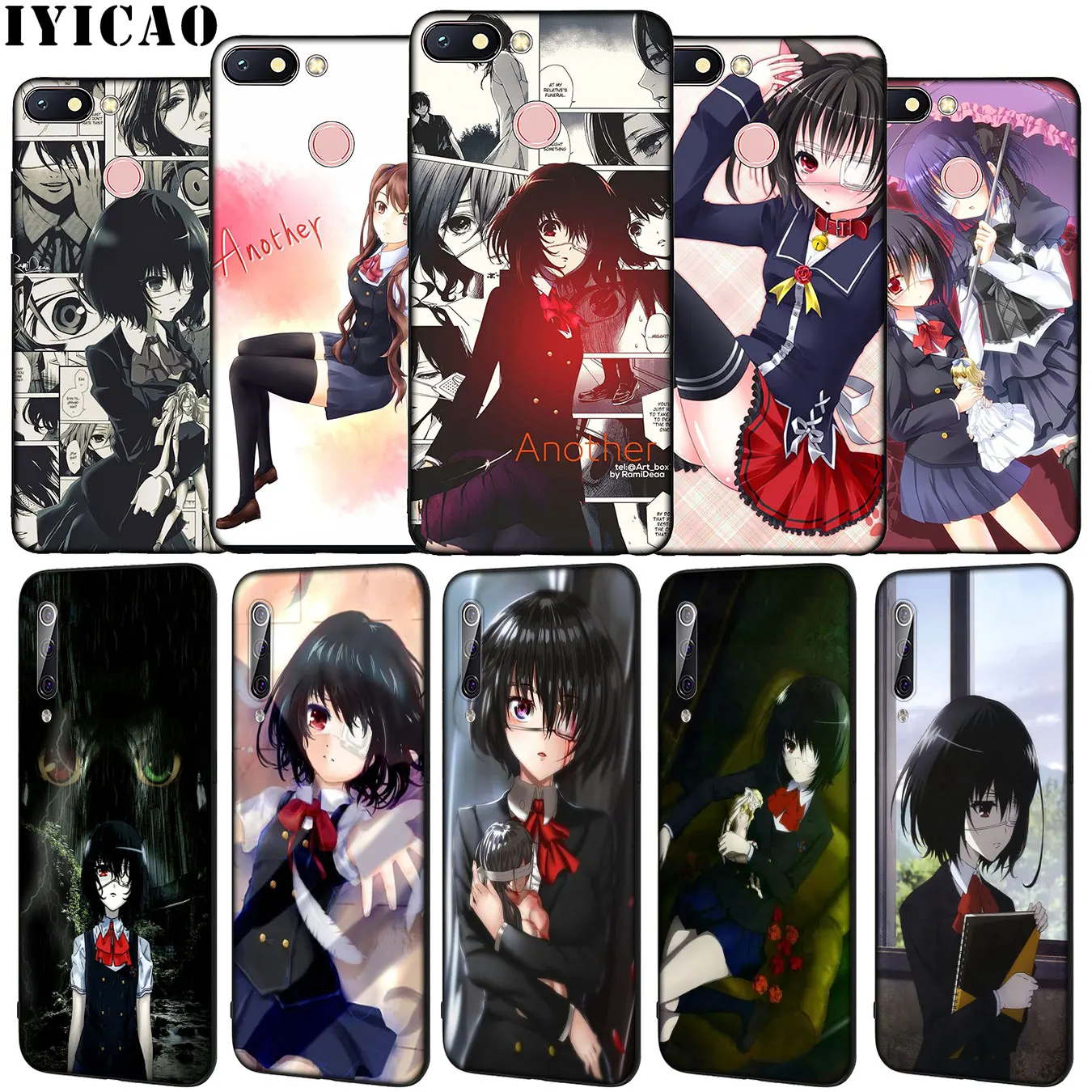 IYICAO Anime Cartoon Mei misaki girl Soft Silicone Phone Case for Xiaomi Redmi Note 8 8T 8A 7 7A 6 6A 5 5A GO S2 K30 K20 Pro | Мобильные