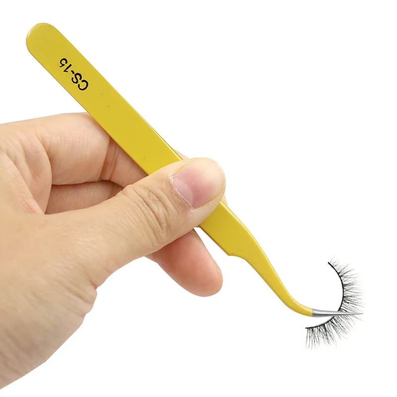 Anti-Static Stainless Steel Tweezers Set 1PC For Electronics Phone Repairing Tool Eyebrow/Eyelash Tweezers tweezer tool precision tweezers esd anti static tweezers phone repair tweezers