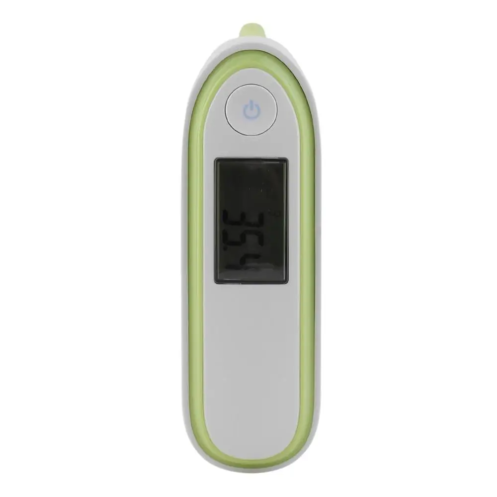 Многофункциональный инфракрасный медицинский термометр ушной термометр для взрослых Детский цифровой термометр для тела термометр для температуры - Цвет: green