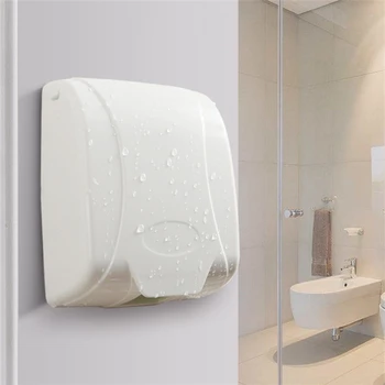 

Blue/Green/White Universal Waterproof 86 Type Wall Socket Plate Panel Switch Box Cover Protector switch box Home improvement