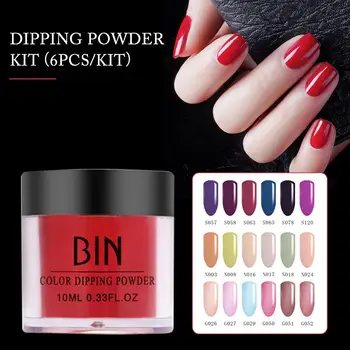 

Dipping Power Kit Nail Glitter Powder Dry Chrome Powder No Need Lamp Cured Nail Art Glitter Holographic Powder DIY Nail Art