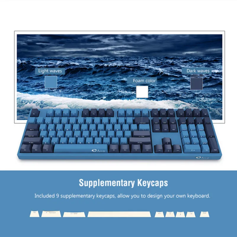 AKKO 3108/3087 SP игровая механическая клавиатура с океанической звездой 108 ключ/87 ключ