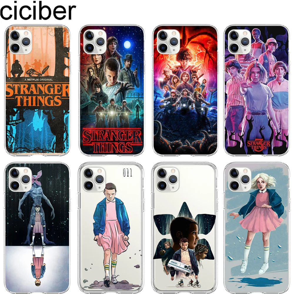 Мягкий чехол ciciber Stranger Things из ТПУ для телефона iphone 11 Pro Max 7 8 6 S Plus 5 5S SE X XR XS MAX чехлы