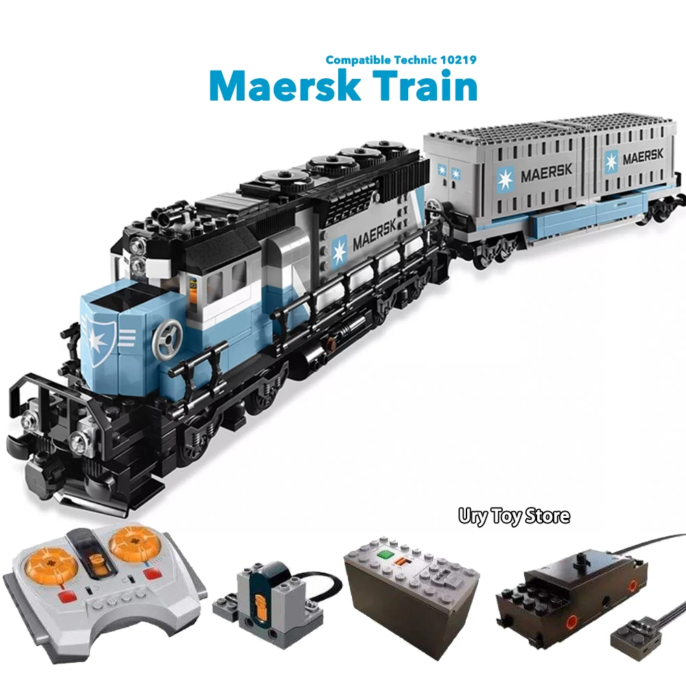 Miglior Esperto di Ultimate Maersk Treno Emerald di Notte Insieme Con Figures Building Blocks Giocattoli Per Il Regalo Dei Bambini Fit Legoness Technic Treno