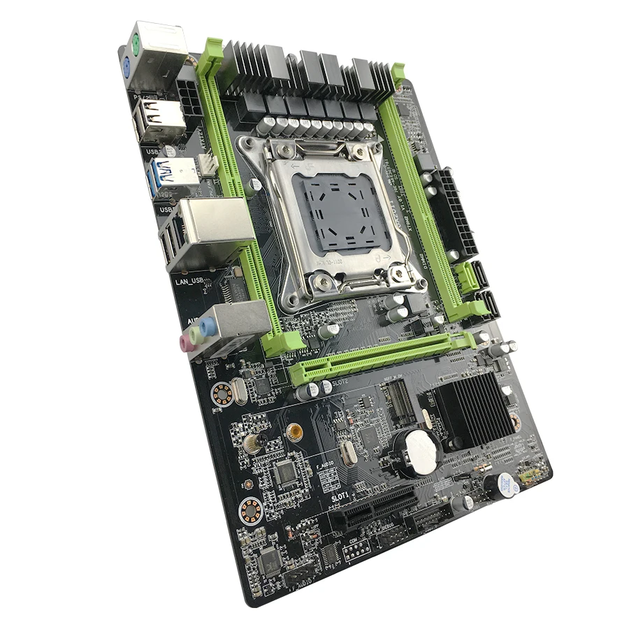 X79 M3 материнская плата LGA2011 блок питания ATX USB3.0 SATA3 PCI-E NVME M.2 SSD Поддержка ECC REG памяти и Ксеон E5 V1 V2 C1 C2processor