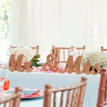 

Mr&Mrs Sign Wedding Table Decorations Decorative Letters Wedding Photo Props Party Banner Decoration