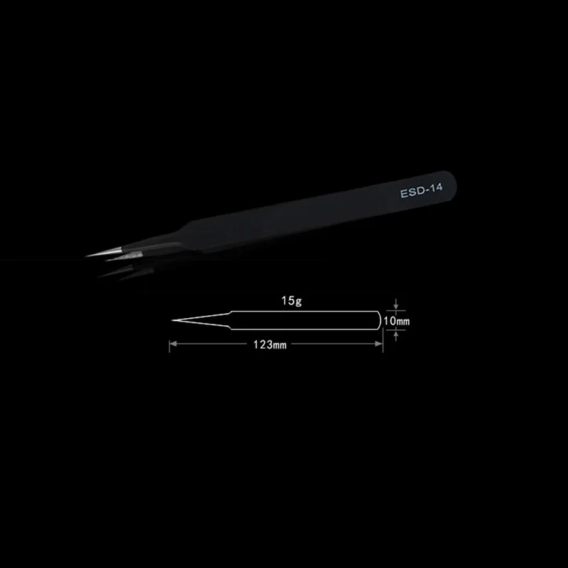 10 шт. антистатические пинцеты набор инструментов высокоточные изогнутые прямые пинцеты из нержавеющей стали многофункциональные кусачки для ремонта набор инструментов
