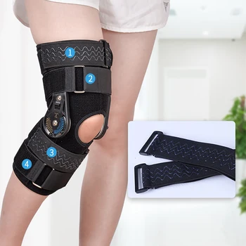

Fixing Lock Knee Brace Support Breathable Bone Fracture Sprain Wraps Splint Stabilizer Adjustable Angle Joint Flexion Orthopedic