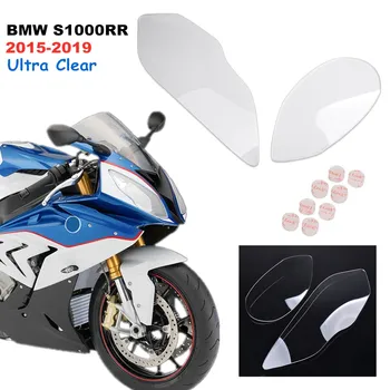 

For BMW S1000RR S1000 RR 2015 2016 2017 2018 2019 Motorcycle Acrylic Front Headlight Lens Protection Screen Lens Cover Clear