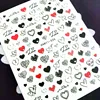 Newest Valentine Heart Design Self Adhesive Decal Slider DIY Manicure Decoration Tips Nail Sticker TSC 609 2