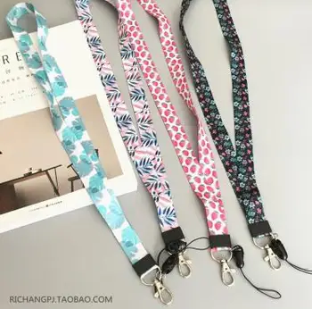 

Wholesale Leaves Fruit Neck Strap Lanyards for keys ID Card Gym Mobile Phone Strap USB badge holder Bag Hang Rope Pendant Lariat