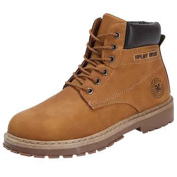 

Boots Men's Fashion Shoes Retro Tooling Casual Cool Handsome Leather Boots Motorcycle Comfortable Boots regreso al futuro