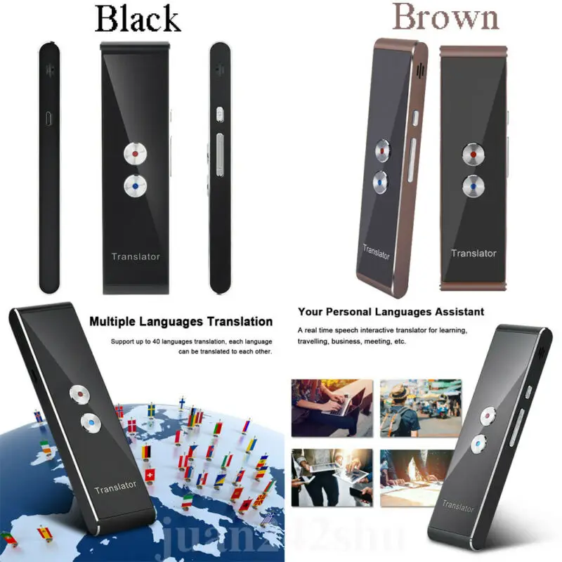 

2019 New T8 Smart Voice Translator Portable Two-Way Real Time Multi-Language Translation Intelligent Interpreter