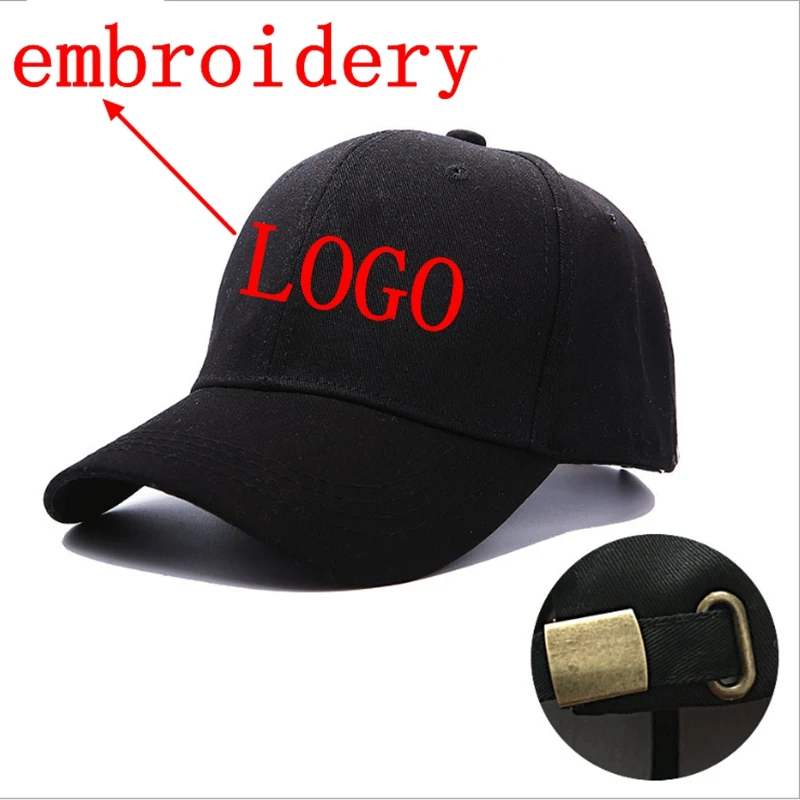 New Custom Embroidery for Unisex Adjustable Baseball Cap Women Casual Solid Color Hip Hop Dad Caps Snapback Dad Adult_voghion.com