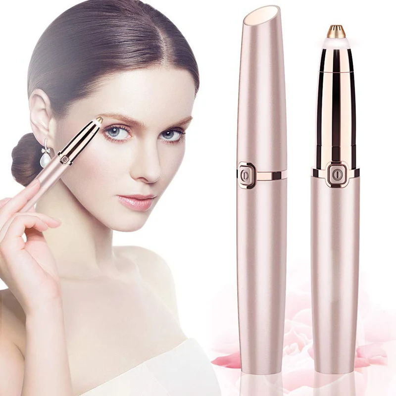 Electric Eyebrow Trimmer Makeup Painless Eye Brow Epilator Mini Shaver Razors Portable Facial