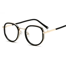 Модный синий светильник, блокирующие очки для мужчин и женщин, винтажные круглые оправы, очки черного и золотого цвета